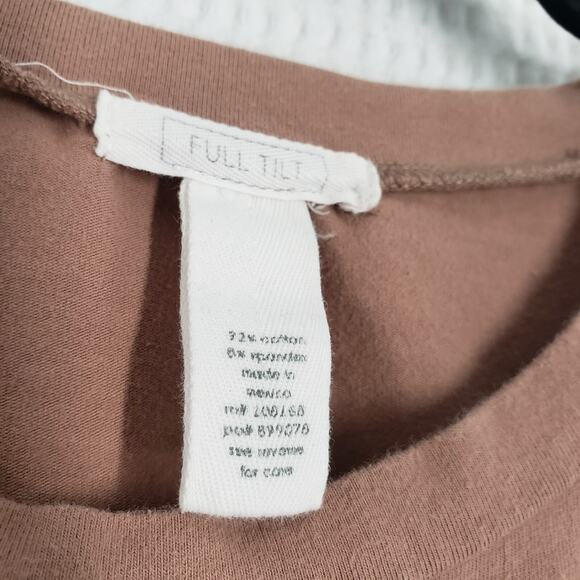 Full Tilt Ruched Mini Dress Womens Small Brown Stretch Bodycon Short Sleeve - Picture 6 of 16